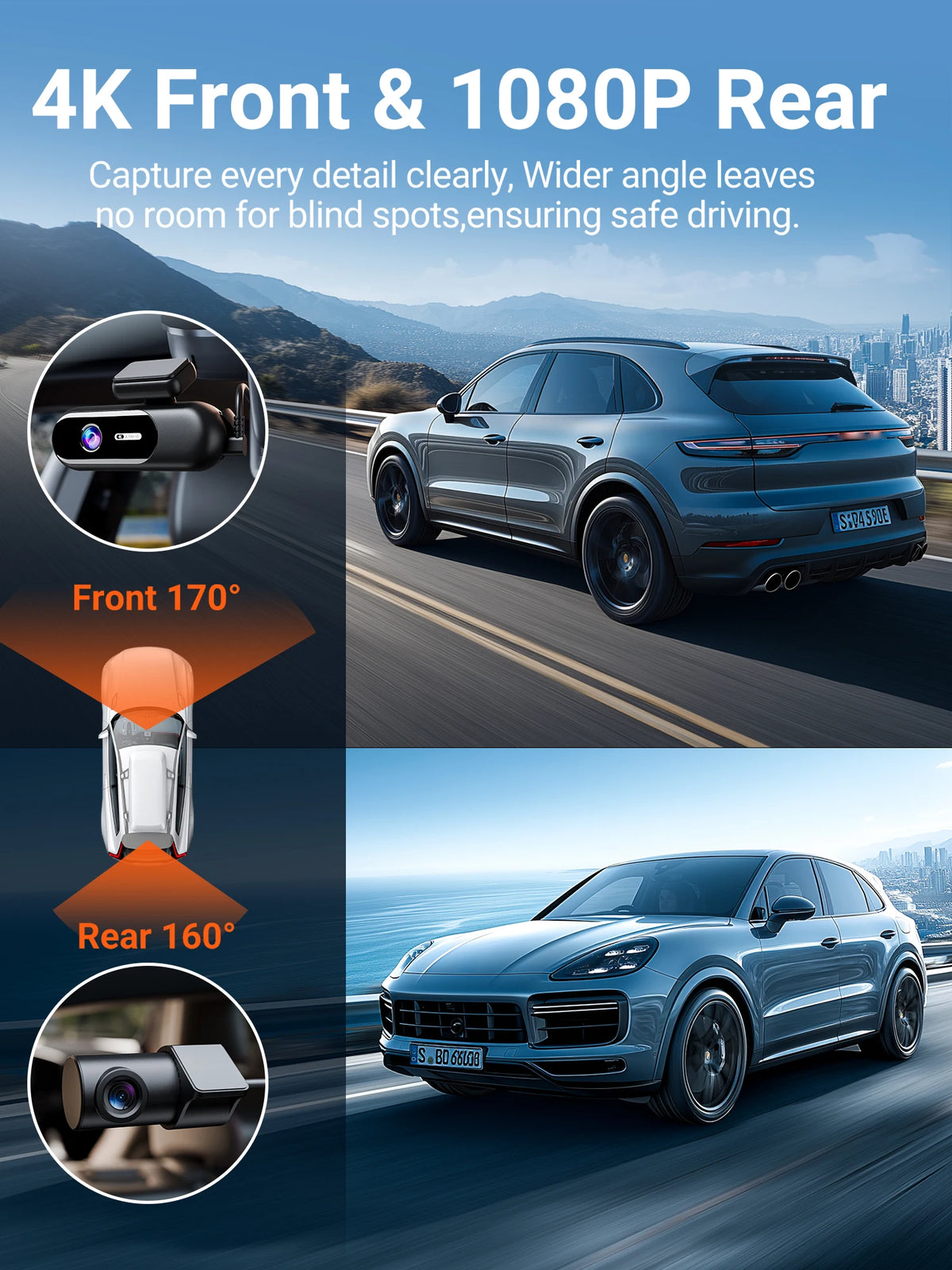 📹 4K Dual Dash Cam