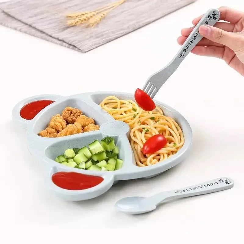 🍽️ Baby Bear Feeding Tableware Set