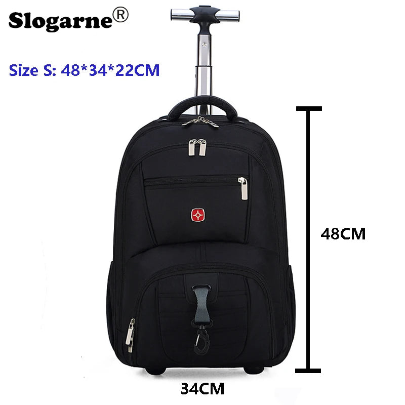 Rolling Backpack with Wheels