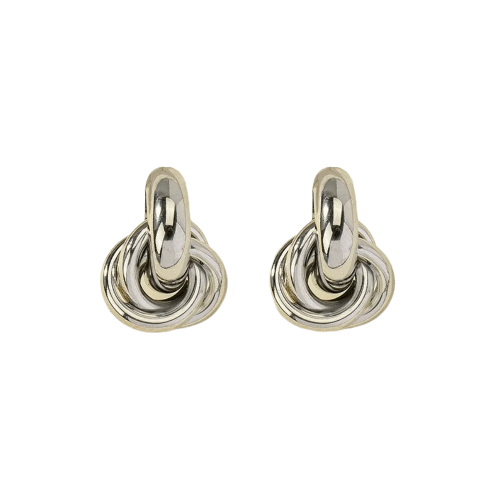 Chunky Twist Knot Drop Earrings
