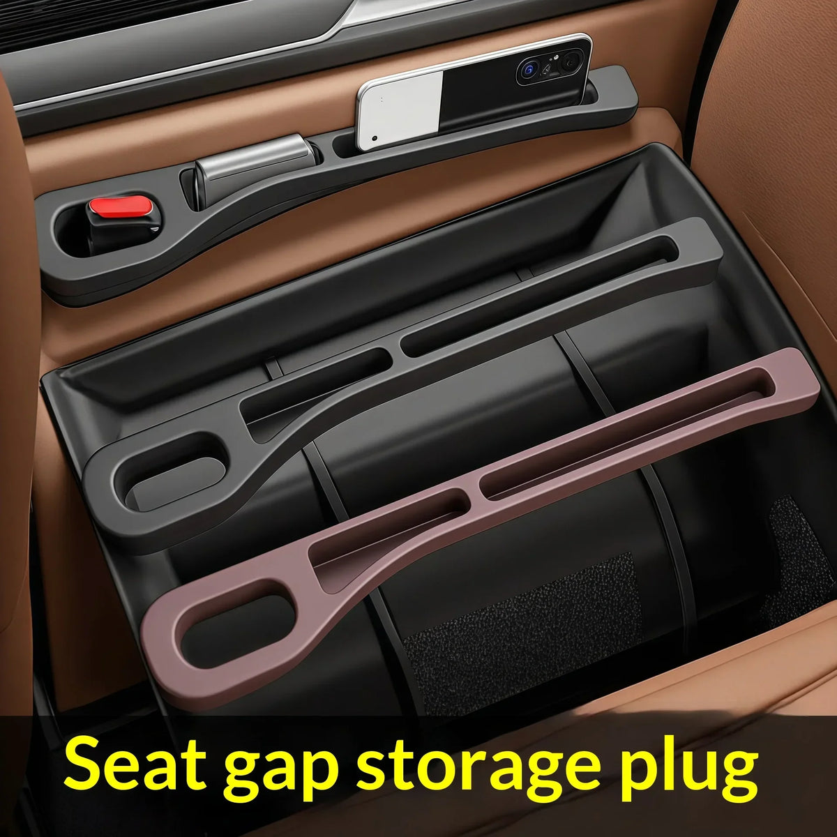 🚗 Car Seat Gap Filler & Storage Strip