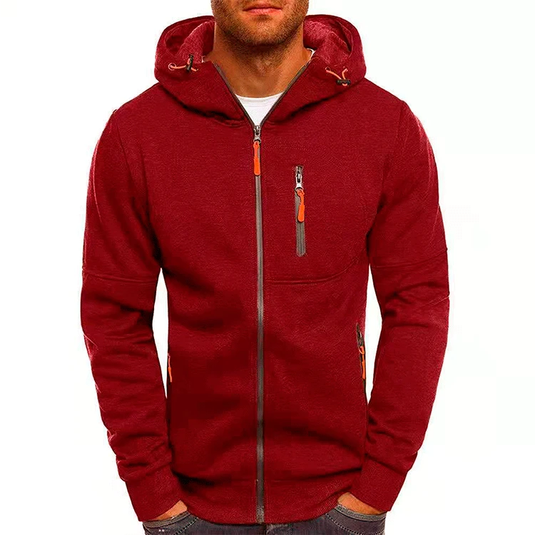 Men's Zip-Up Hoodie Cardigan