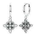 925 Silver Retro Pattern Stud Earrings
