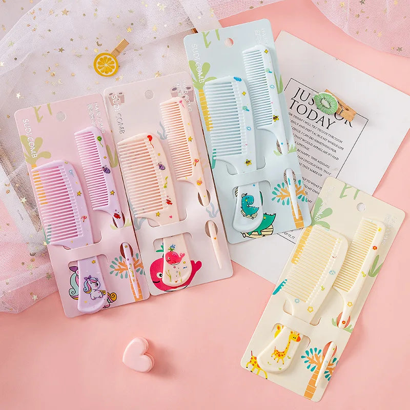 Kids Cartoon Hair Combs – 2 Pcs