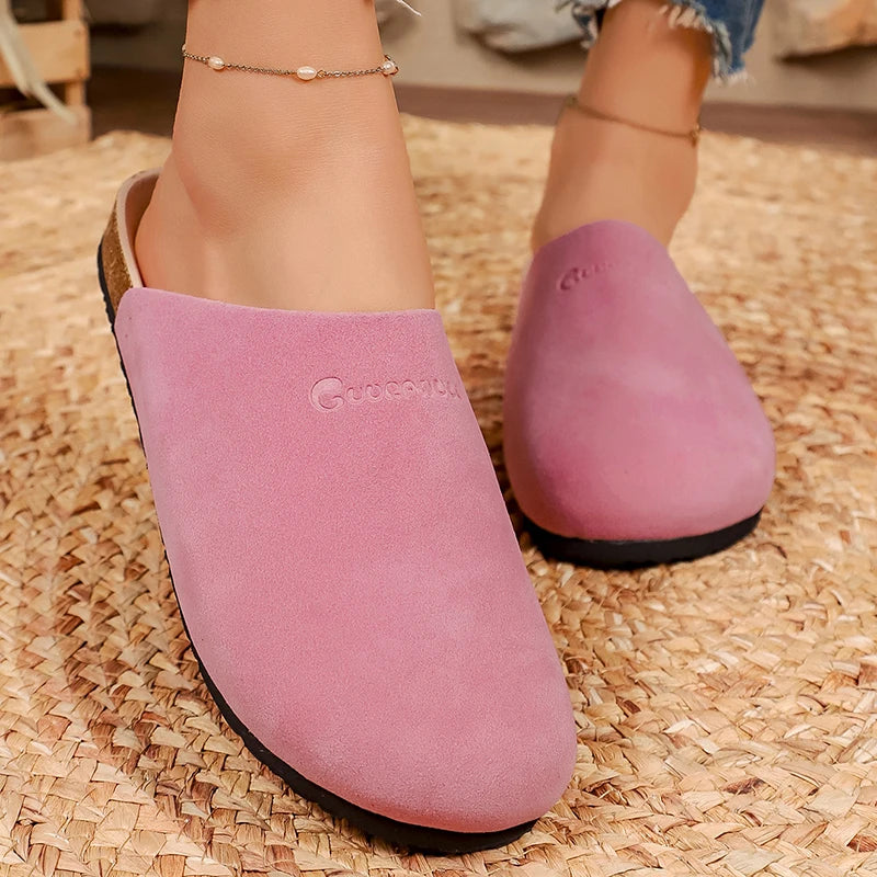 Women's Faux Suede Mule Slippers