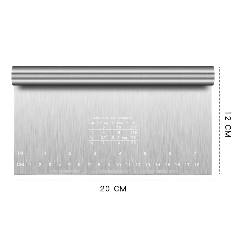 Stainless Steel Dough & Cake Scraper