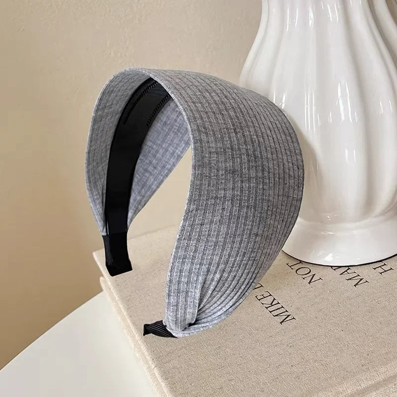 Wide Knit Cotton Headband