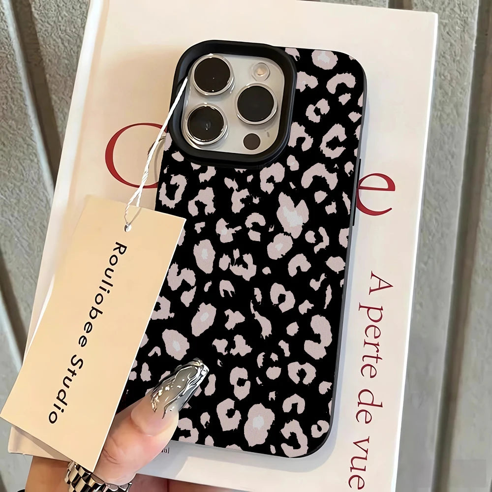 🐆 Pink Leopard Print Phone Case