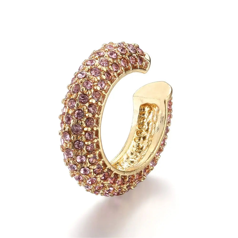 Rhinestone C-Shape Ear Cuff (1 Pc)