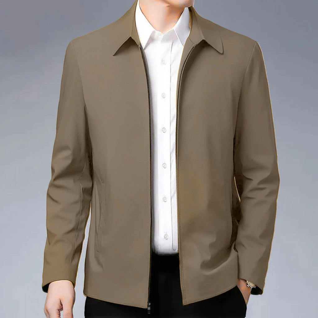 Men's Lapel Zip Jacket