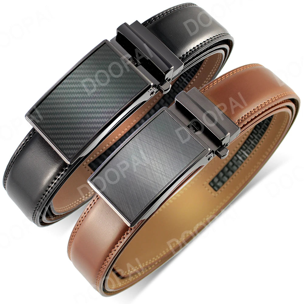 Men's Automatic Leather Ratchet Belt
