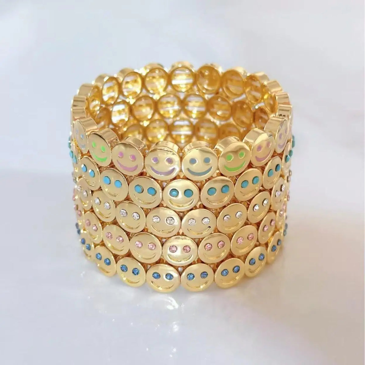 😊 Colorful Diamond Smile Bracelet