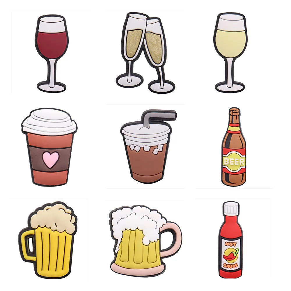 Coffee & Drink Shoe Charms