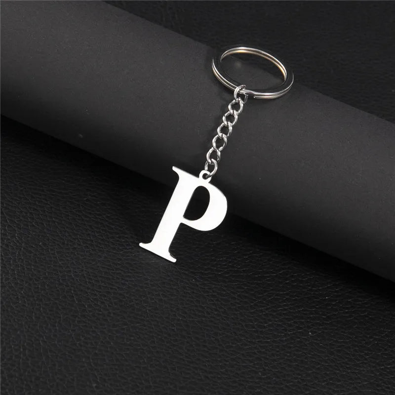 Initial Letter A–Z Keychain