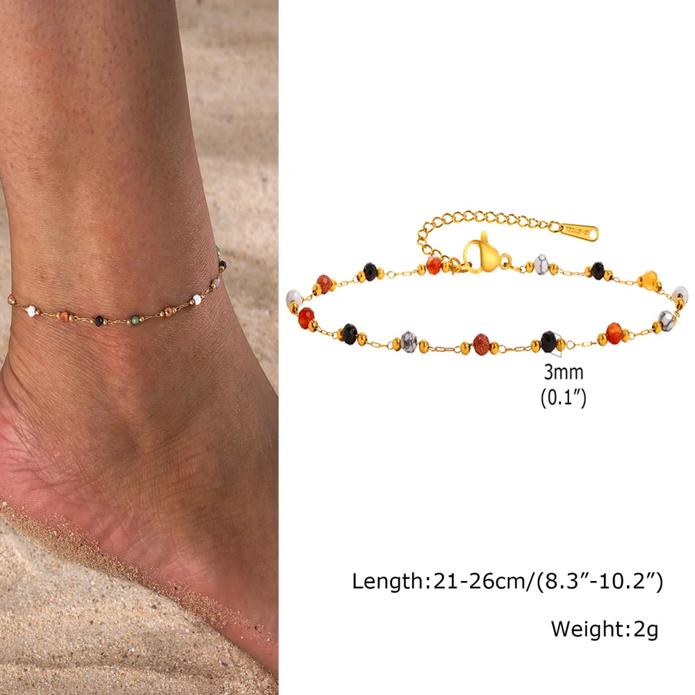 ❤️ Gold Heart Anklet Bracelet