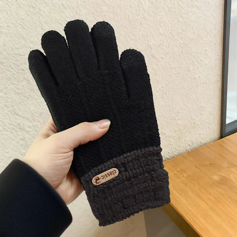 Men's Fleece-Lined Touchscreen Gloves