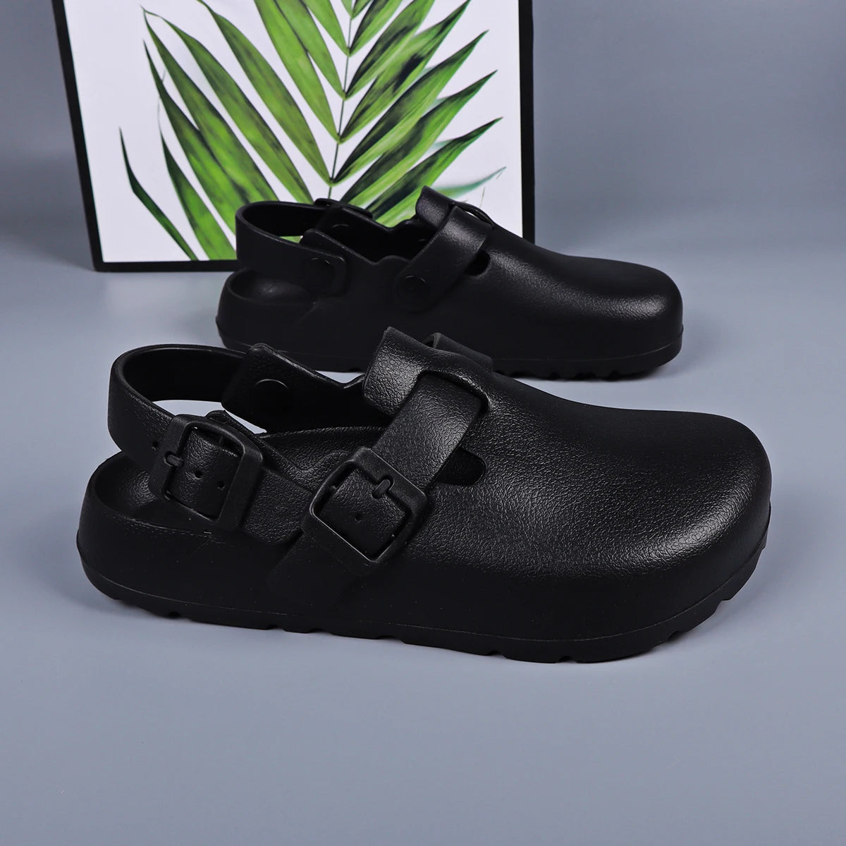 Women's Platform Buckle Clogs