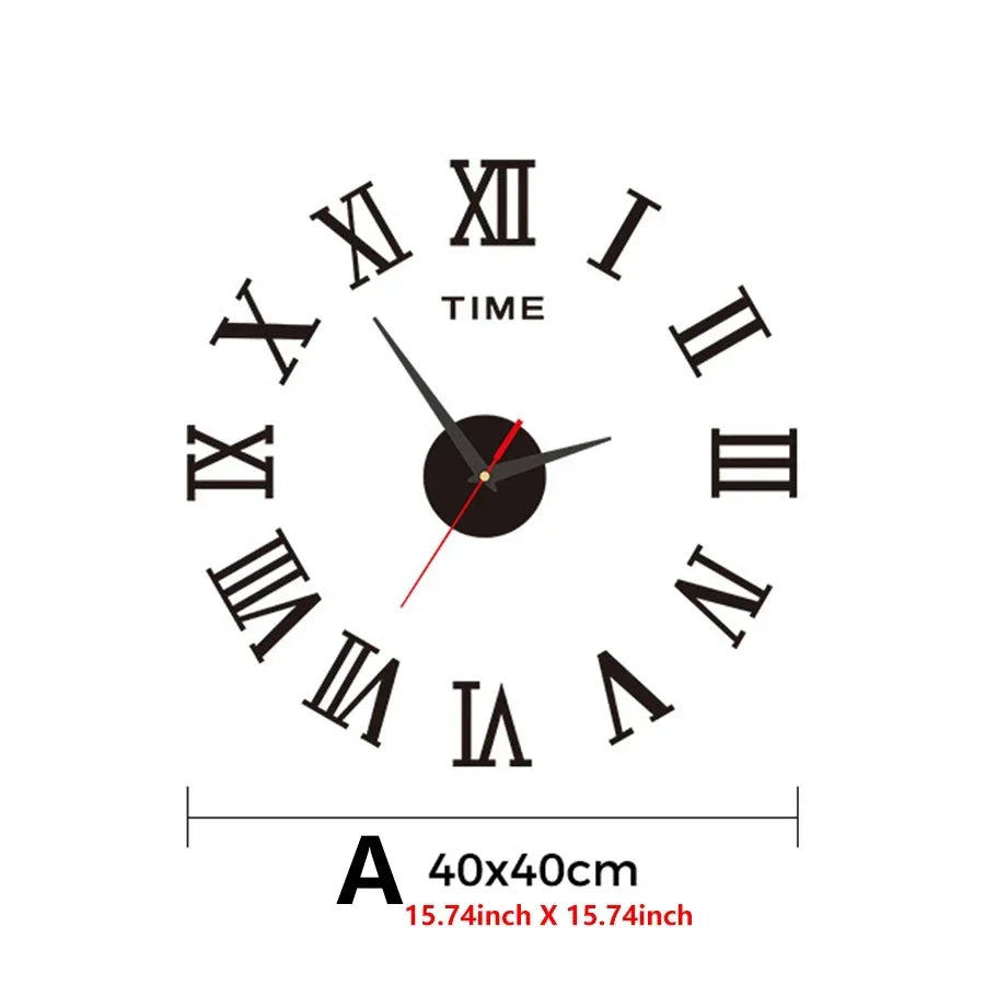 3D DIY Silent Wall Clock