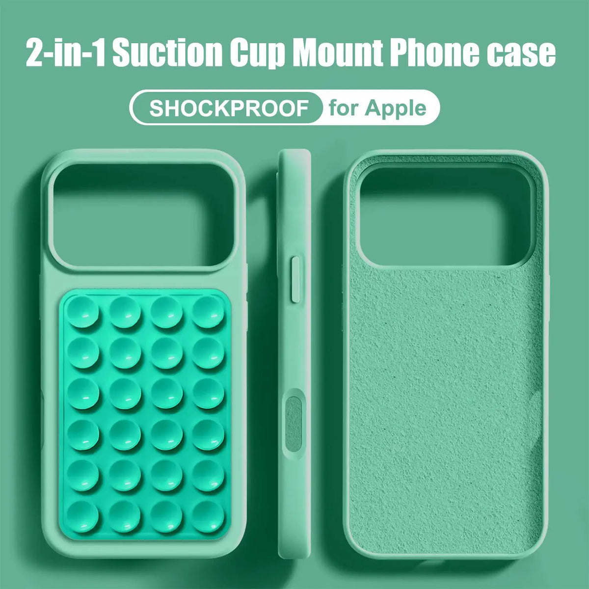 🧲 2IN1 Suction Cup Bracket Phone Case
