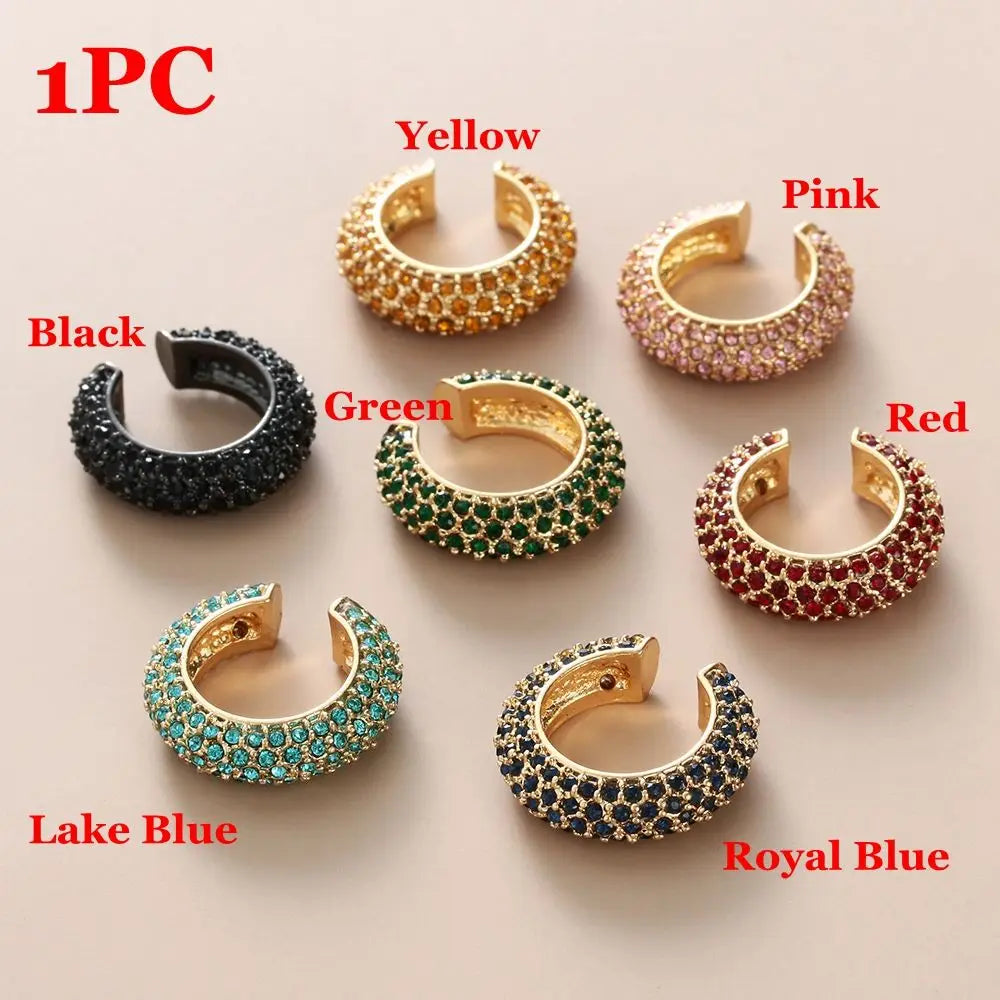 Rhinestone C-Shape Ear Cuff (1 Pc)