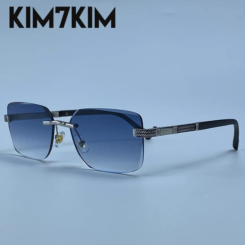 Men's Photochromic Rimless Sunglasses
