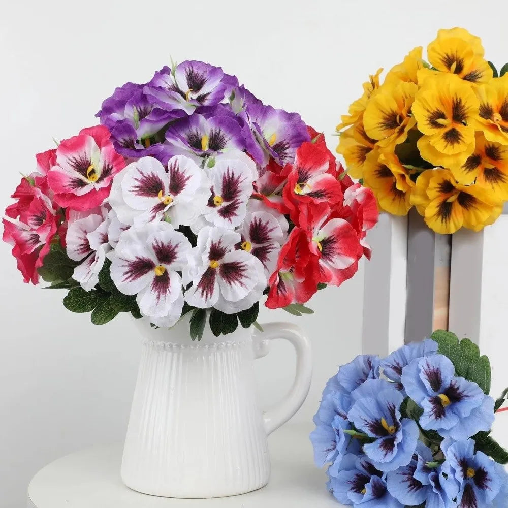 UV-Resistant Artificial Pansies