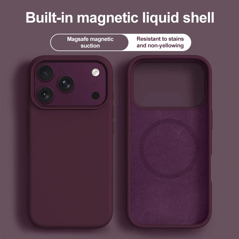 Magnetic Liquid Silicone iPhone Case
