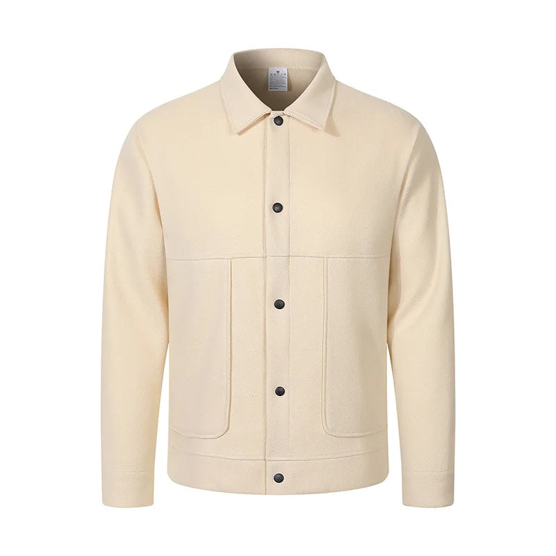Men's Brushed Lapel Short Jacket