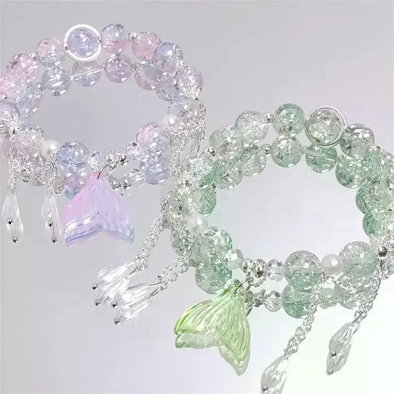 Lucky Bead Butterfly Charm Bracelet