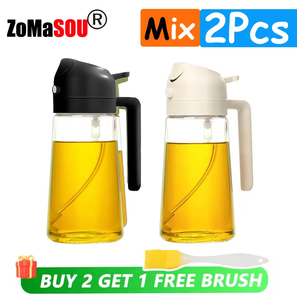 2-in-1 Oil Sprayer & Pourer Bottle
