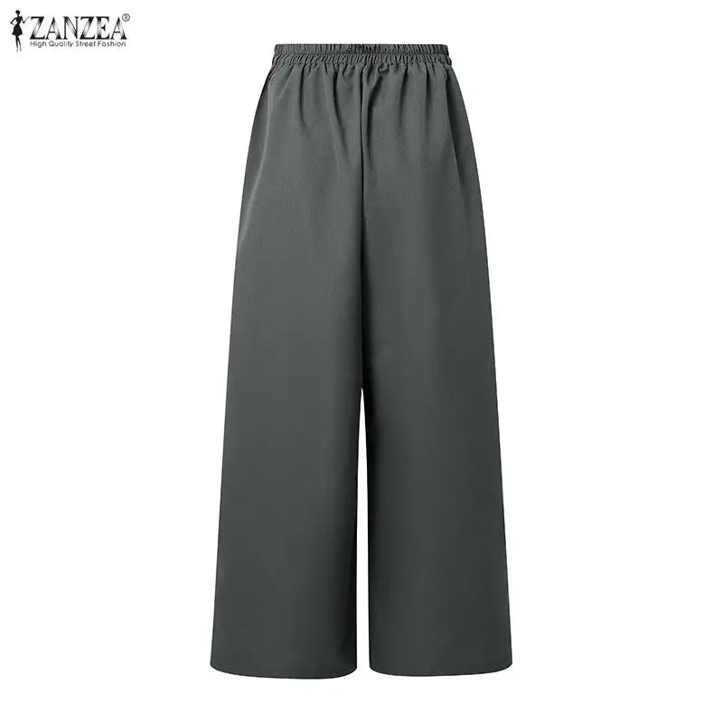 Elegant Loose Palazzo Work Pants