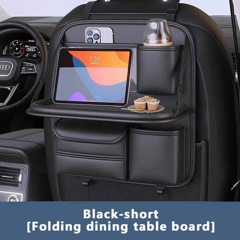 🚗 Car Seat Back Organizer with Foldable Tray