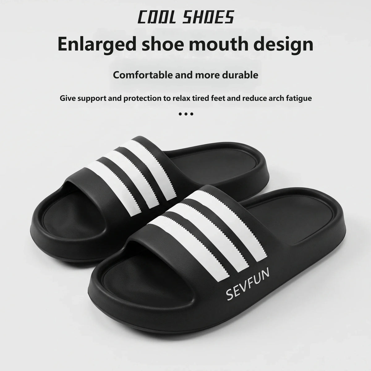 Men's Striped EVA Slides