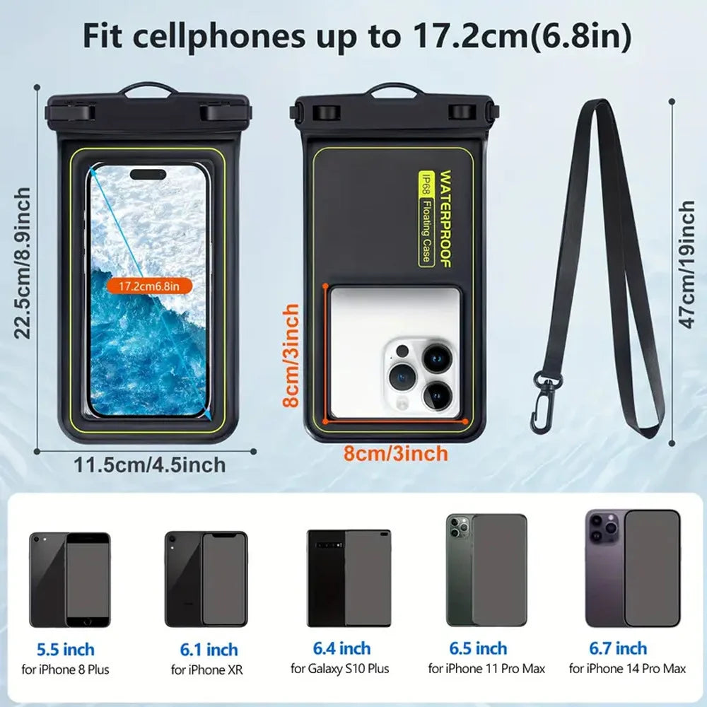 Waterproof Phone Bag with Lanyard