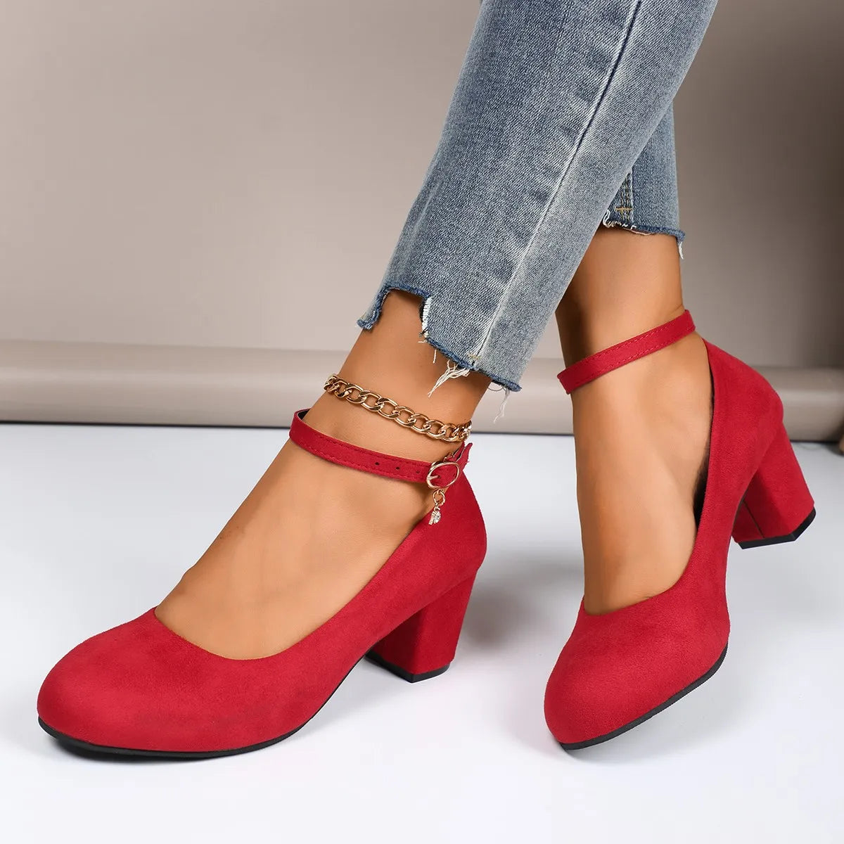 Women's Nude High-Heel Pumps