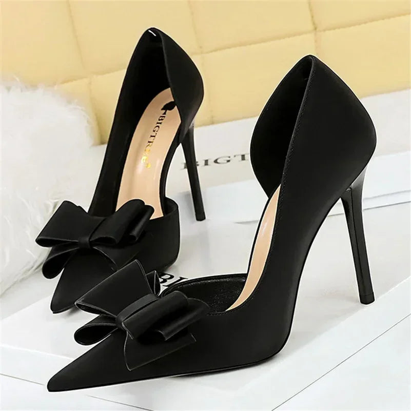 Women's 10.5cm Bowknot High Heels