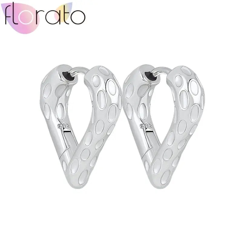 925 Silver Plain Circle Hoop Earrings