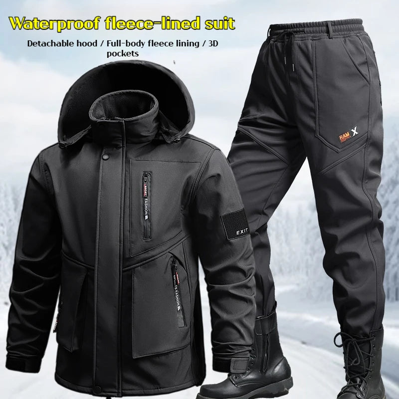 Men's Waterproof Winter Jacket & Pants Set