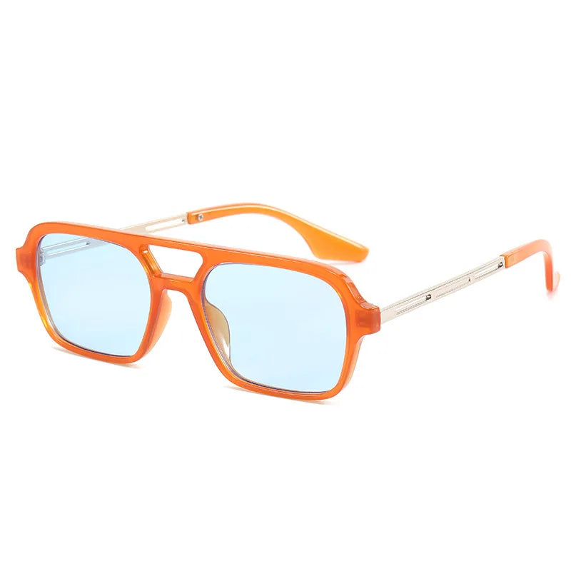 Retro Double Bridge Gradient Sunglasses