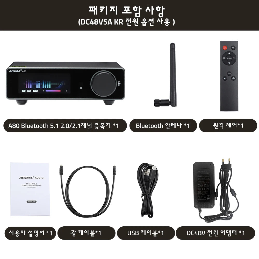 🧑‍💻 AIYIMA A80 Bluetooth Stereo Power Amplifier