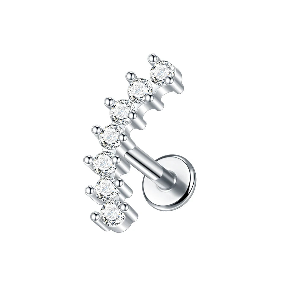 Steel Helix Piercing Stud (16G, 1 Pc)