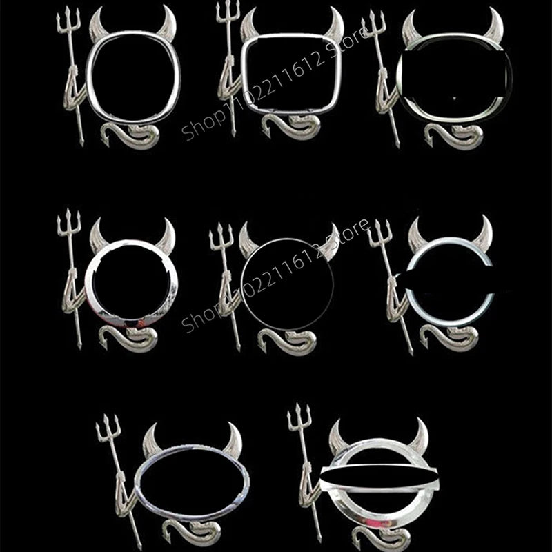 😈 3D Demon Car Emblem Sticker