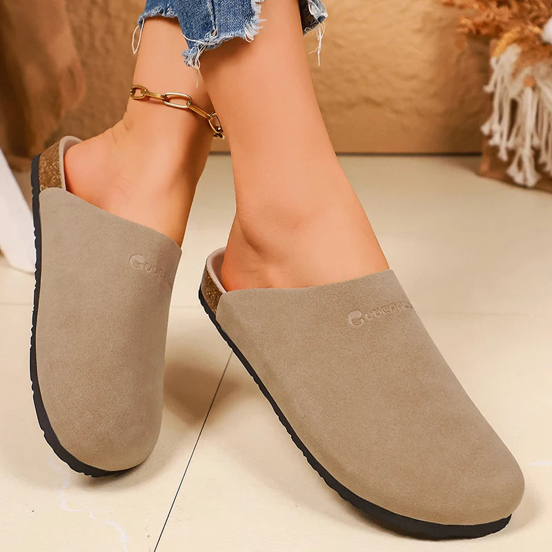 Women's Faux Suede Mule Slippers