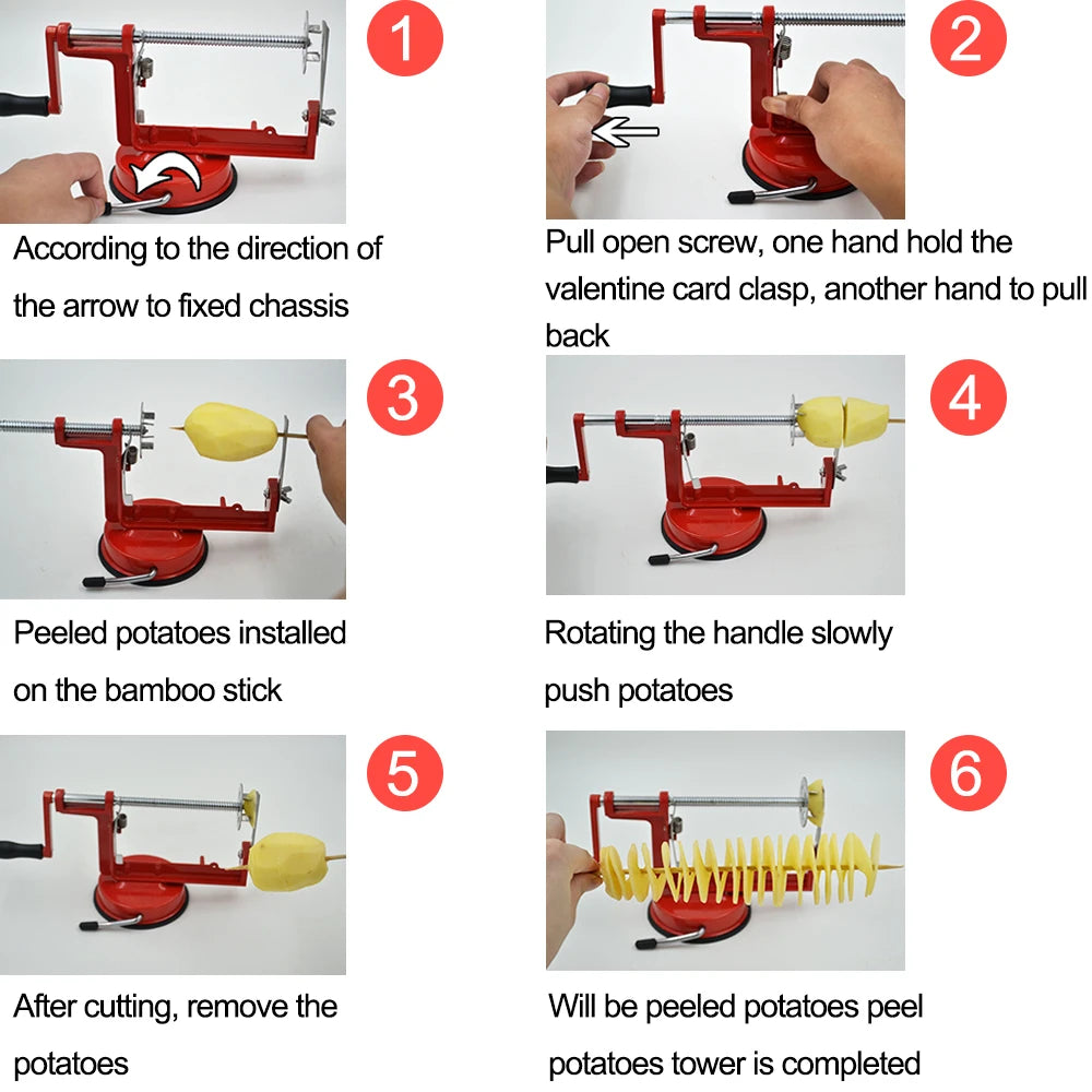 Hand-Crank Apple Peeler & Corer