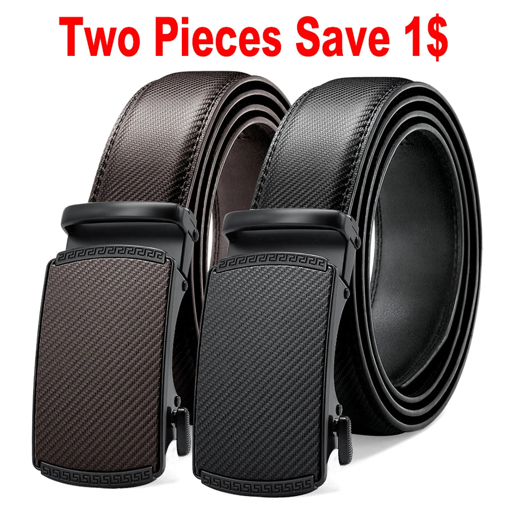 Men's Automatic Leather Ratchet Belt