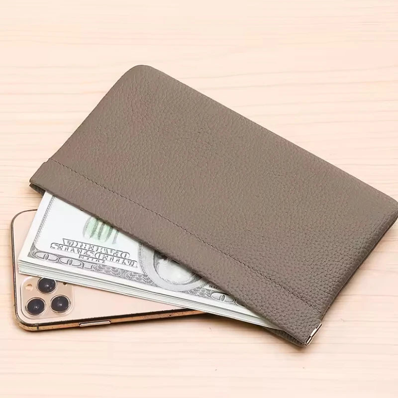 Self-Closing Long Travel Wallet