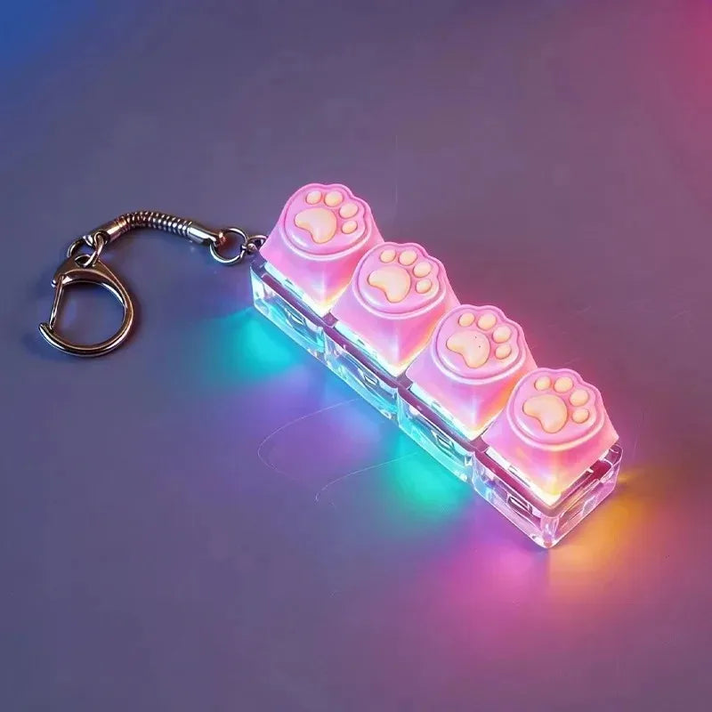 LED Keyboard Clicker Keychain