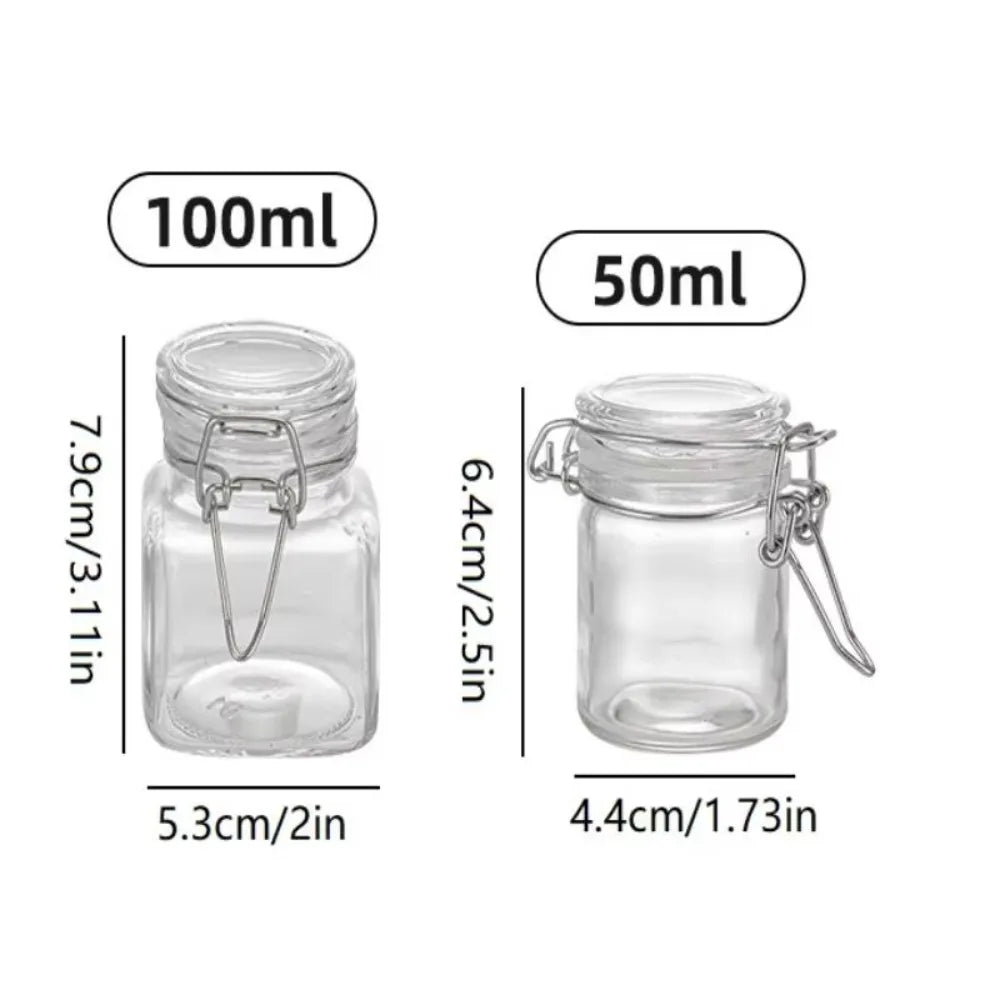 Glass Snap-Seal Storage Jar