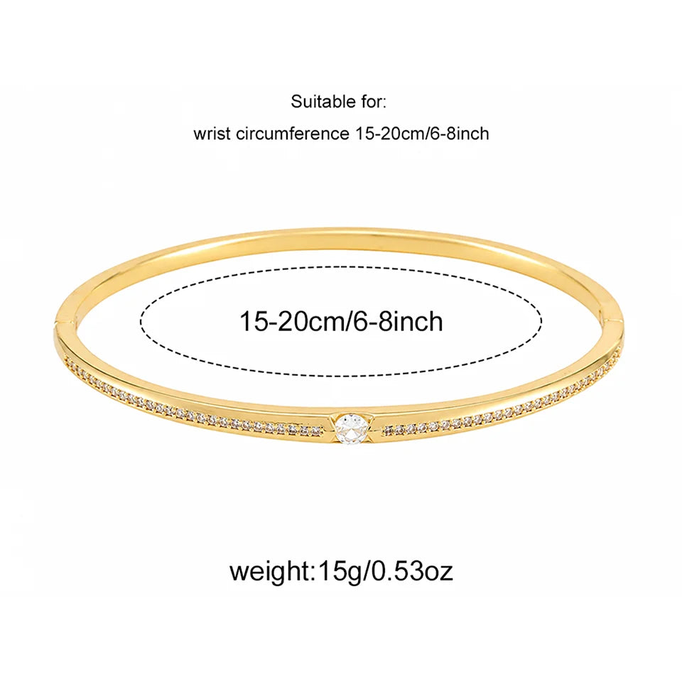 ✨ ZAKOL Sparkling Zircon Bracelet Set