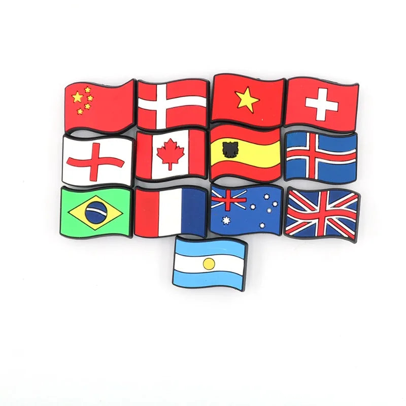 National Flag Shoe Charms